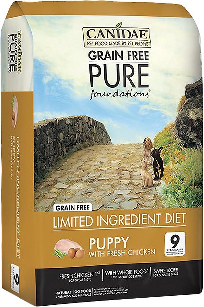 CANIDAE Grain-Free PURE Foundations Puppy Formula with Chicken Dry Dog Food