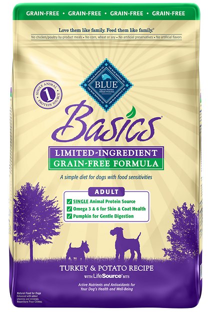 Blue Buffalo Basics Limited Ingredient Grain-Free Formula Turkey & Potato Recipe Adult Dry Dog Food