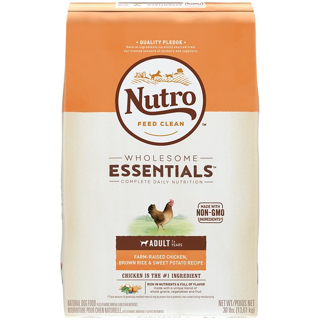 Nutro Wholesome Essentials  Adult Farm Raised Chicken, Brown Rice & Sweet Potato Recipe Dry Dog Food