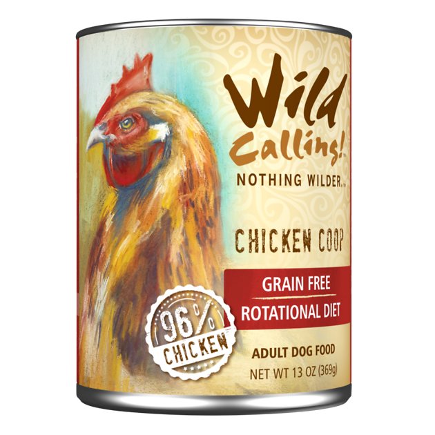 Wild Calling Chicken Coop 96% Chicken Grain-Free Adult Canned Dog Food, 13-oz, case of 12