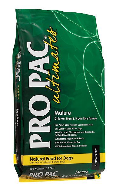 Pro Pac Ultimates Chicken Meal & Brown Rice Mature Dry Dog Food