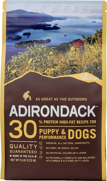 Adirondack 30% High-Fat Puppy & Performance Recipe Dry Dog Food