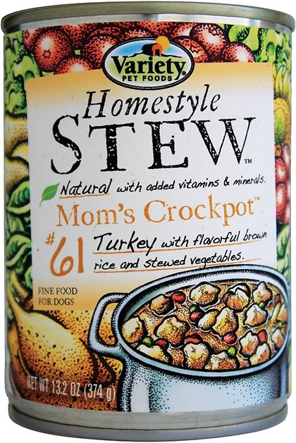 Variety Pet Foods Homestyle Stew Mom's Crockpot Canned Dog Food, 13.2-oz, case of 12