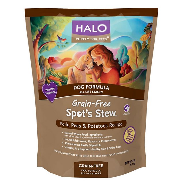 Halo Spot's Stew Pork, Peas & Potatoes Recipe Grain-Free Dry Dog Food