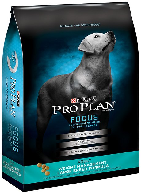 Purina Pro Plan Focus Adult Large Breed Weight Management Formula Dry Dog Food, 34-lb bag