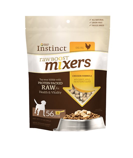 Instinct by Nature's Variety Raw Boost Mixers Grain-Free Chicken Recipe Freeze-Dried Dog Food Topper