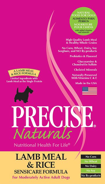 Precise Naturals Lamb Meal & Rice Sensicare Formula Dry Dog Food