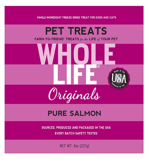 Whole Life Pure Salmon Freeze-Dried Dog & Cat Treats, 8-oz box