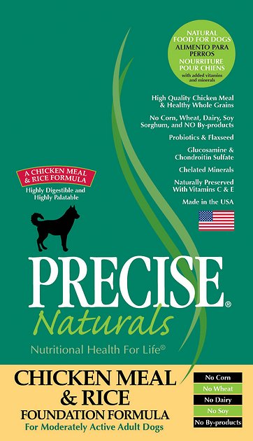 Precise Naturals Chicken Meal & Rice Foundation Formula Dry Dog Food