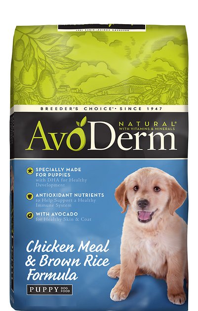 AvoDerm Natural Chicken Meal & Brown Rice Formula Puppy Dry Dog Food