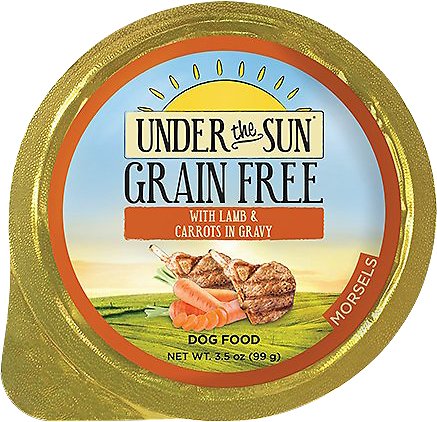 Under the Sun Grain-Free with Lamb & Carrots in Gravy Dog Food Trays, 3.5-oz, case of 12