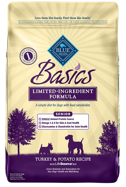 Blue Buffalo Basics Turkey & Potato Recipe Senior Dry Dog Food