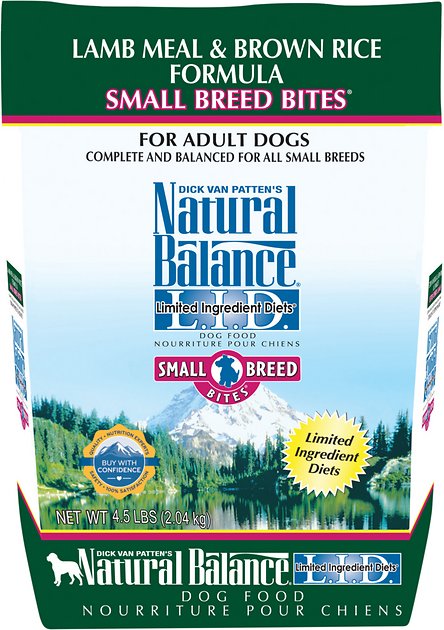 Natural Balance L.I.D. Limited Ingredient Diets Lamb Meal & Brown Rice Formula Small Breed Bites Dry Dog Food