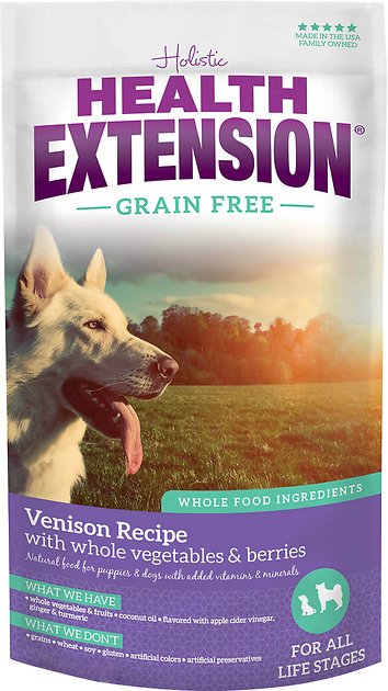 Health Extension Grain-Free Venison Recipe Dry Dog Food