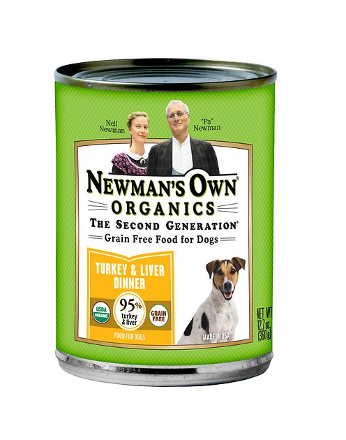 Newman's Own Organics Grain-Free 95% Turkey & Liver Dinner Canned Dog Food