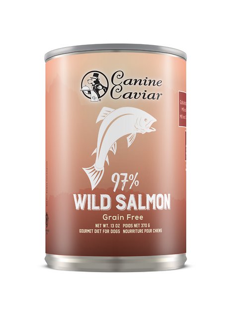 Canine Caviar 97% Salmon Grain-Free Canned Dog Food Supplement, 13-oz, case of 12