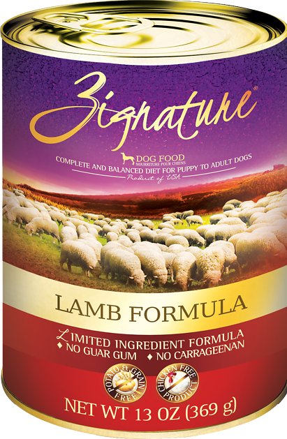 Zignature Lamb Limited Ingredient Formula Grain-Free Canned Dog Food, 13-oz, case of 12