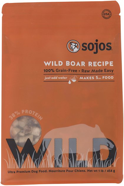 Sojos Wild Boar Recipe Grain-Free Freeze-Dried Dog Food