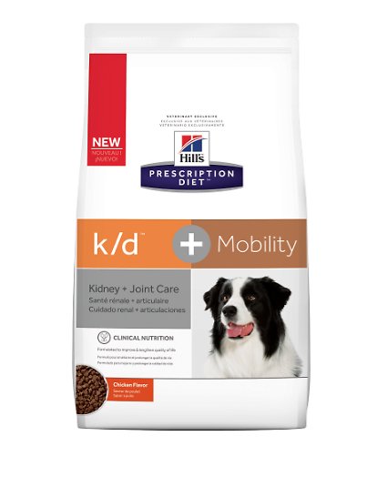 Hill's Prescription Diet K/D Kidney Care + Mobility Care with Chicken Dry Dog Food