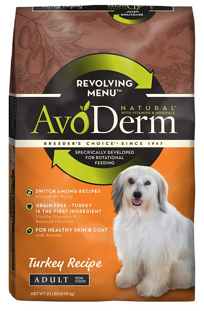 AvoDerm Natural Grain-Free Revolving Menu Turkey Recipe Adult Dry Dog Food