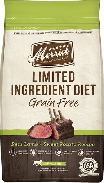 Merrick Limited Ingredient Diet Grain-Free Real Lamb + Sweet Potato Recipe Dry Dog Food