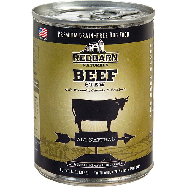 Redbarn Naturals Beef Stew Grain-Free Canned Dog Food, 13-oz, case of 12