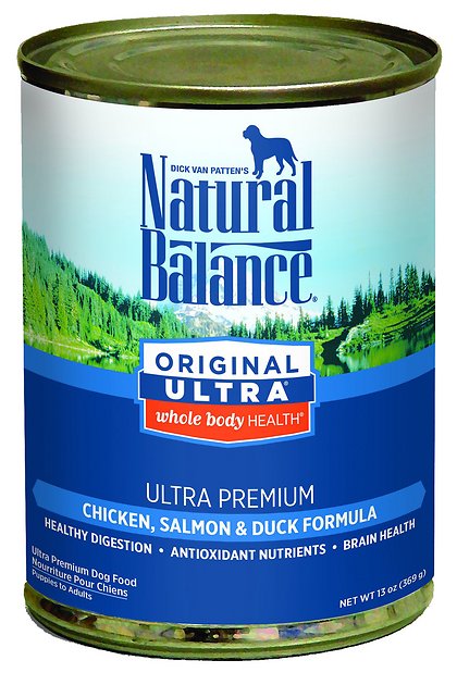 Natural Balance Original Ultra Premium Whole Body Health Chicken, Salmon & Duck Formula Canned Dog Food, 13-oz, case of 12