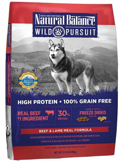 Natural Balance Wild Pursuit Beef & Lamb Meal Formula Grain-Free Dry Dog Food