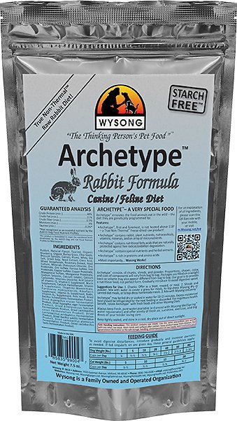 Wysong Archetype Rabbit Formula Freeze-Dried Dog & Cat Food, 7.5-oz bag