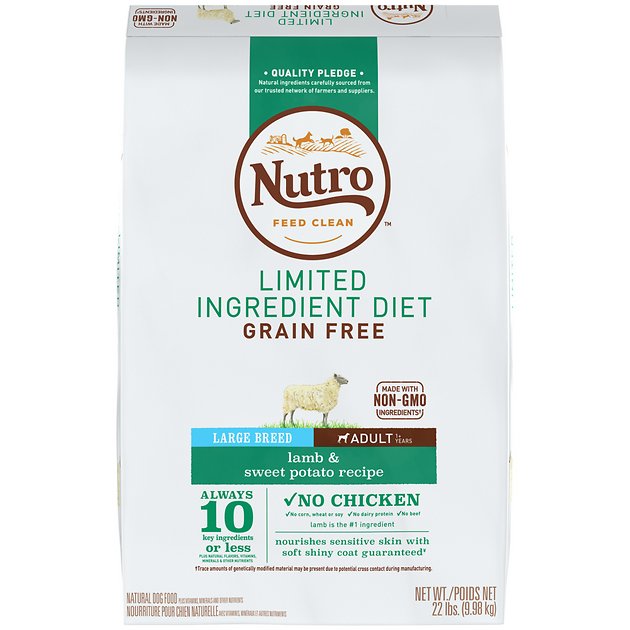 Nutro Limited Ingredient Diet Grain-Free Adult Large Breed Lamb & Sweet Potato Recipe Dog Food