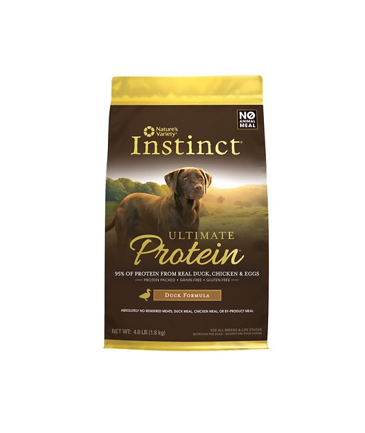 Instinct by Nature's Variety Ultimate Protein Grain-Free Cage-Free Duck Recipe Dry Dog Food, 4-lb bag