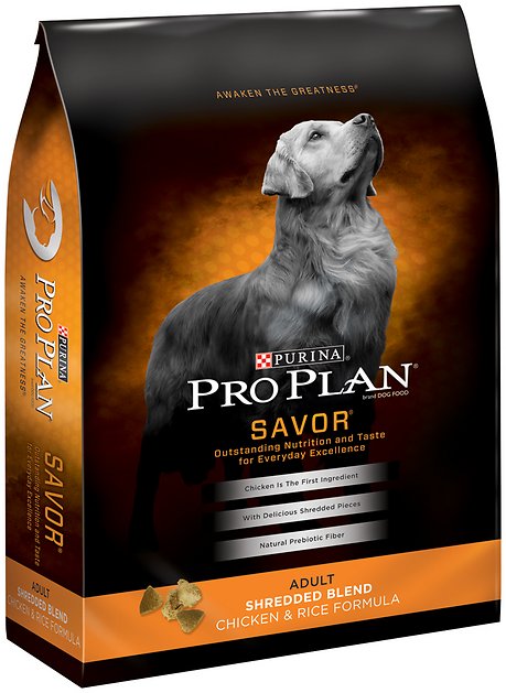 Purina Pro Plan Savor Adult Shredded Blend Chicken & Rice Formula Dry Dog Food