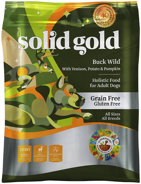 Solid Gold Buck Wild Venison, Potato & Pumpkin Recipe Grain-Free Adult Dry Dog Food