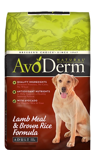 AvoDerm Natural Lamb Meal & Brown Rice Formula Adult Dry Dog Food