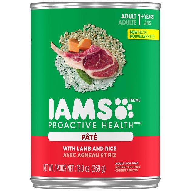 Iams Proactive Health Adult With Lamb & Rice Pate Canned Dog Food