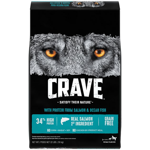 Crave with Salmon & Ocean Fish Adult High-Protein Grain-Free Dry Dog Food