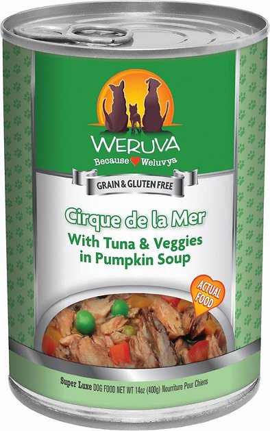 Weruva Cirque De La Mer with Tuna & Veggies in Pumpkin Soup Grain-Free Canned Dog Food