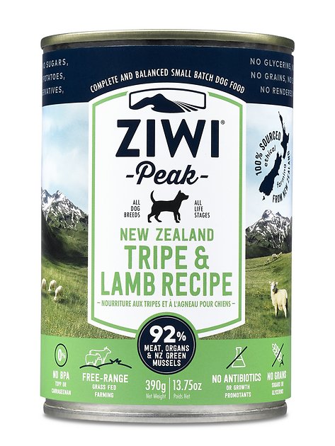 Ziwi Peak Tripe & Lamb Canned Dog Food, 13.75-oz, case of 12