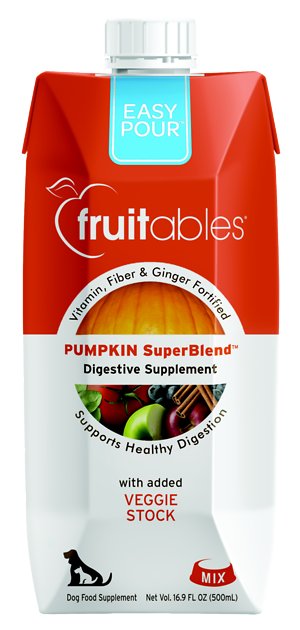 Fruitables Easy Pour Pumpkin Digestive Dog & Cat Supplement, 16.9- oz carton