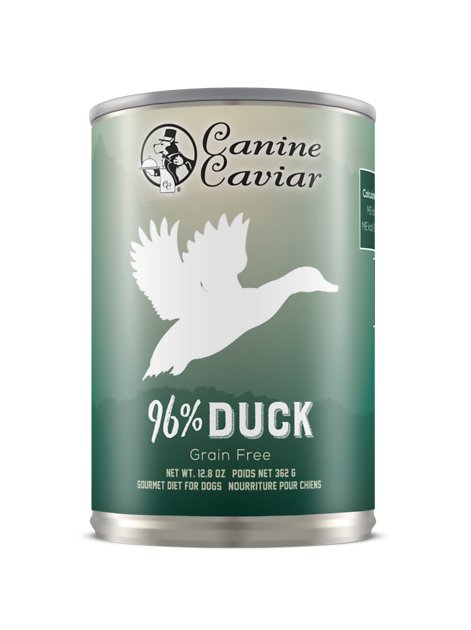 Canine Caviar 96% Duck & Sweet Potato Grain-Free Canned Dog Food, 13-oz, case of 12