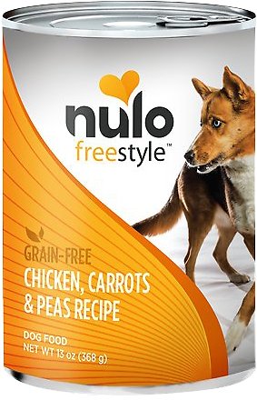 Nulo Freestyle Chicken, Carrots & Peas Recipe Grain-Free Canned Dog Food, 13-oz, case of 12