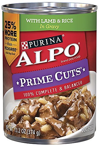 ALPO Prime Cuts with Lamb & Rice in Gravy Canned Dog Food, 13.2-oz, case of 12