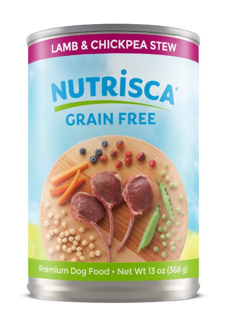 Nutrisca Grain-Free Lamb & Chickpea Stew Recipe Canned Dog Food, 13-oz, case of 12