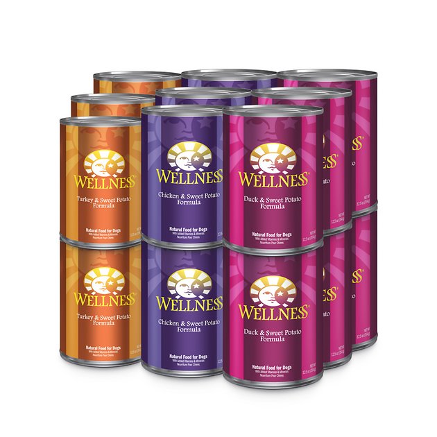 Wellness Complete Health Poultry Lovers Variety Pack Canned Dog Food, 12.5-oz, case of 18