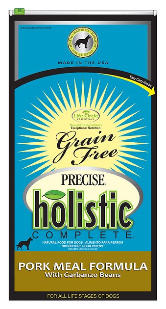 Precise Holistic Complete Pork Meal & Garbanzo Bean Formula Grain-Free Dry Dog Food