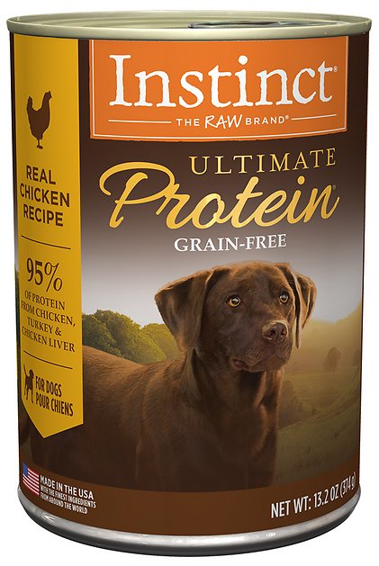 Instinct by Nature's Variety Ultimate Protein Grain-Free Cage-Free Chicken Formula Canned Dog Food, 13.2-oz, case of 6