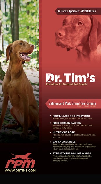 Dr. Tim's Salmon & Pork Grain-Free RPM Formula Dry Dog Food