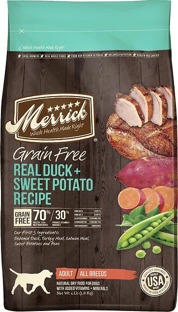 Merrick Grain-Free Real Duck + Sweet Potato Recipe Dry Dog Food