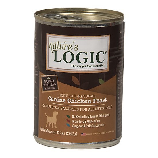 Nature's Logic Canine Chicken Feast Grain-Free Canned Dog Food, 13.2-oz, case of 12