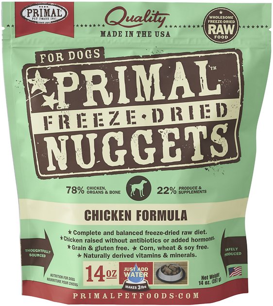 Primal Chicken Formula Nuggets Grain-Free Freeze-Dried Dog Food